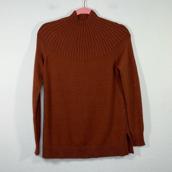 Anthropologie Welford Tunic‎ Sweater Cedar Brown size XS - Picture 2 of 7